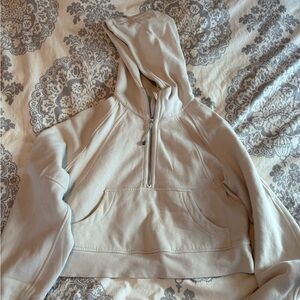 lululemon athletica Beige Half-Zip Sweater